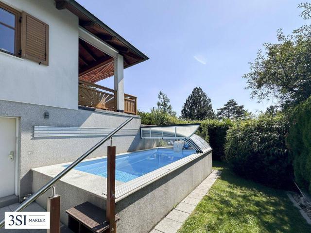 Zuhause am Schafberg: Bungalow mit Pool & zusätzlichem Grundstück