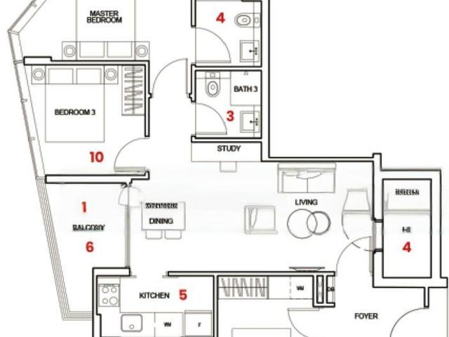 Zyanya D14, Apartment