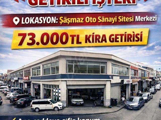 Şaşmaz Merkezde 2542 Cadde Üzerinde A grup Satılık Dükkan