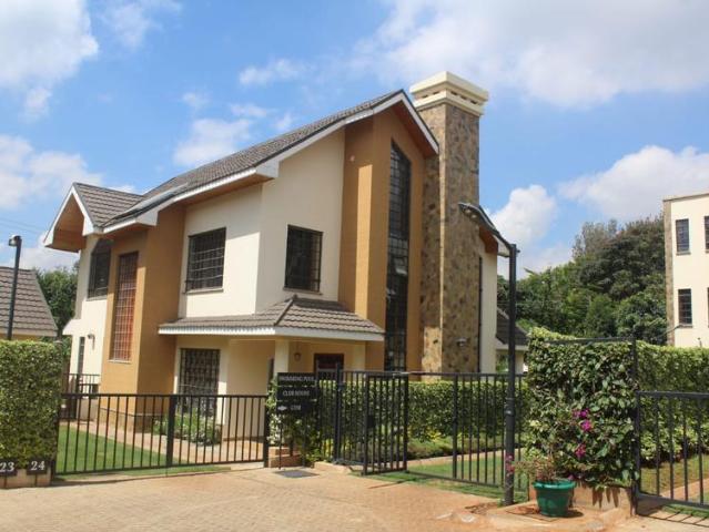 A modern and secure four bedroom villa in a gated community off kiambu road