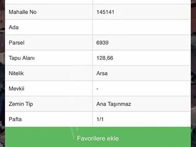 AŞAĞI DUDULLU MAH. SİNDE SİNPAŞ'A KOMŞU 128 M2 İMARLI KÖŞE ARSA