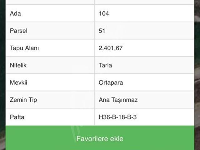 A&B GAYRİMENKUL'DAN SATILIK SÖNGÜT KÖYÜ TARLA
