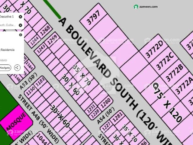 A block 2 kanal prime location main boulevord available for Sale
