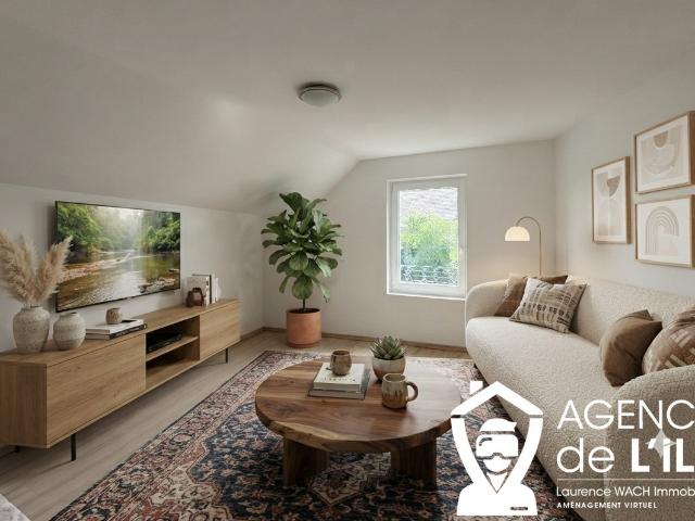 À découvrir à Kunheim: un spacieux duplex avec jardin privatif, garage et cave !