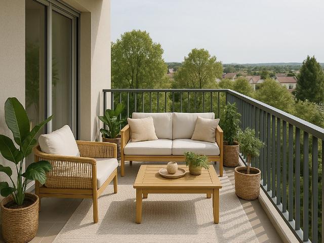 A Deux pas du luxembourg, Neuf, Thionville, T2 + Terrasse 2 pièces, 54 m²