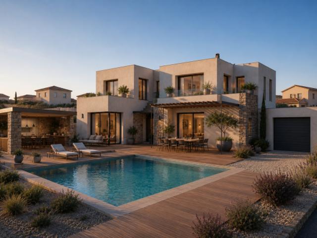 A DEUX PAS D'UNE DES PLUS BELLES PLAGES DU VAR SUPERBE VILLA T5 AVEC PISCINE