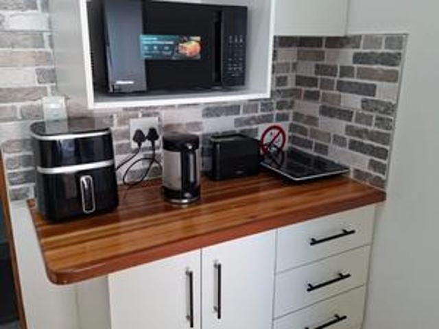 a furnished neat one bedroom