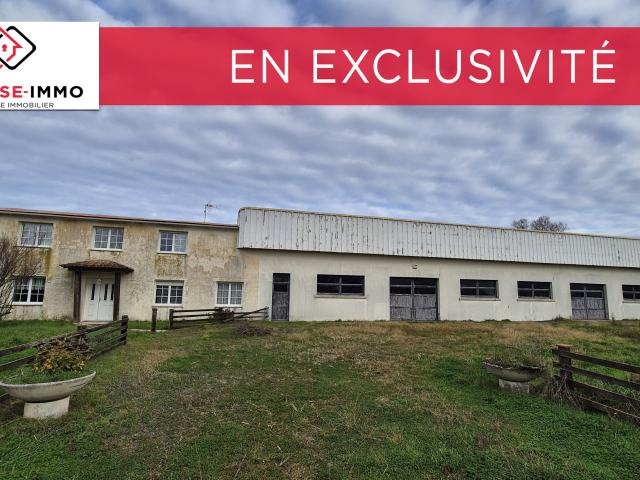 A GRUES MAISON 156 M2 AVEC GRAND ATELIER TERRAIN 2500 M2