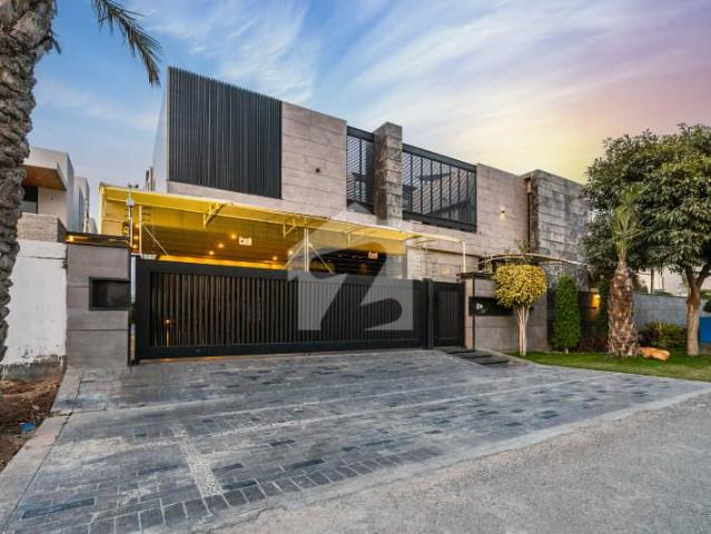 A House Of 40 Marla In DHA Phase 8 Block T Brand New Full Basement Full Furnished Swimming Pool Home Theater Lift Facinh 150 Feet Road Very Nice Location