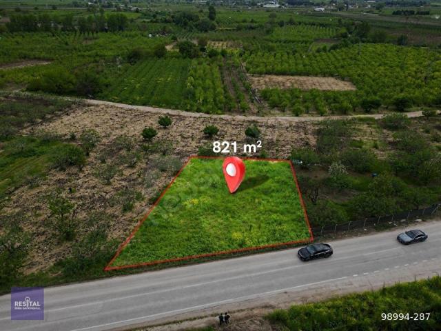 ÇAĞLAYAN MH. ANA YOLA CEPHE TEK TAPU 821m2 SATILIK TARLA