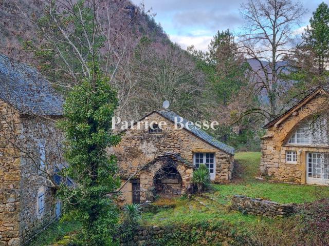 À l'entrée des gorges du Tarn, dans le Parc national des Cév. 184m² Ispagnac