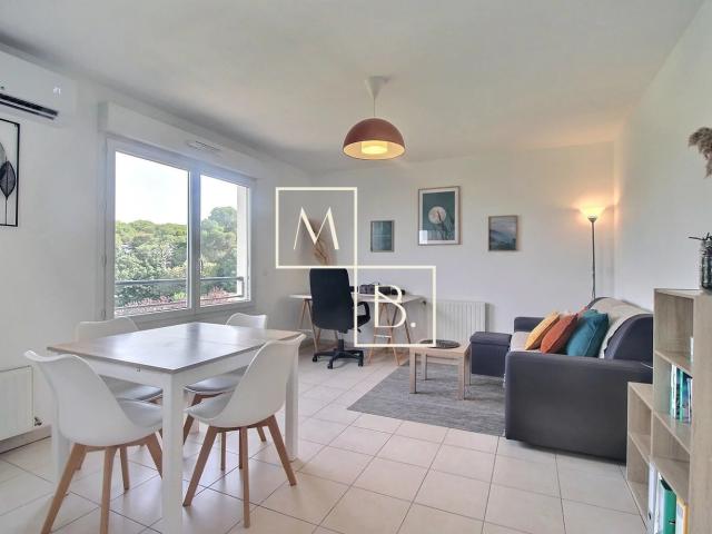 A LOUER Montpellier/Les Grisettes T2 meublé 49m2 Terrasse + Garage