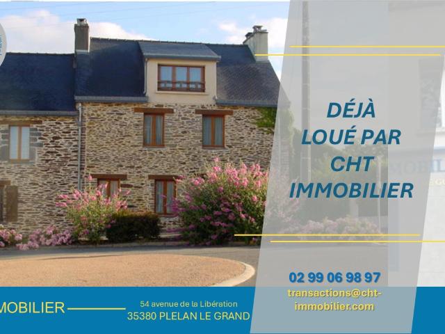 A LOUER A GUER belle maison T4 en pierre