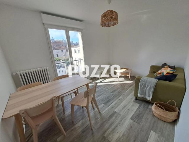 A LOUER: APPARTEMENT MEUBLÉ T3 CAVE GARAGE RUE D'AUGE CAEN