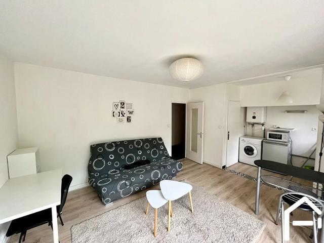 A louer: Appartement meublé T1 de 28.55 m² avec balcon + parkin