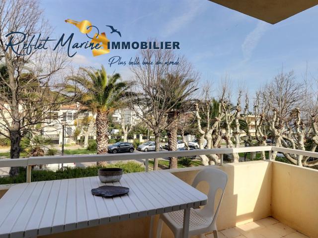 À louer: Appartement meublé de 42m2 avec garage, terrasse et vue mer, au cœur du Clos des Plages à La Ciotat