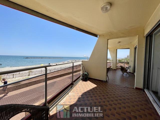 A LOUER APPARTEMENT D'EXCEPTION VUE MER AVEC TERRASSE 4 PIECES MEUBLE A PALAVAS