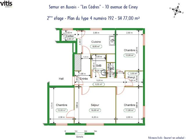 À louer Appartement T4 à Semur en Auxois
