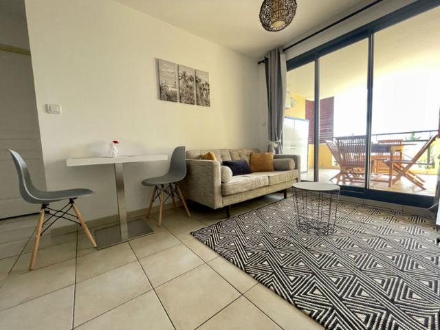 A louer appartement T2 meublé avec terrasse à Sainte Clotild
