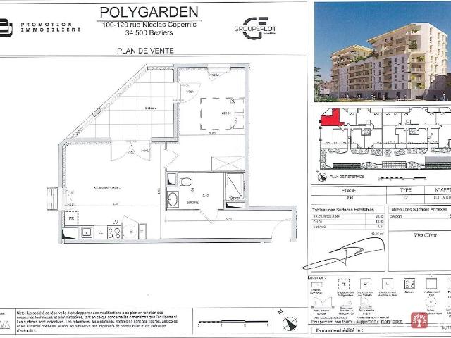 À LOUER – Appartement T2 neuf de 42 m² – Résidence POLYGARDEN –