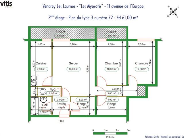 À louer Appartement T3 à Venarey les Laumes
