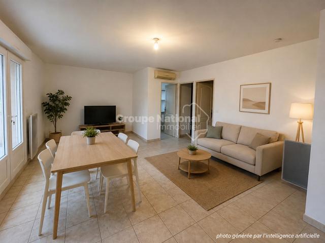 A LOUER CARPENTRAS SERRES APPARTEMENT T3 AU 1ER ETAGE + TERRASSE + GARAGE