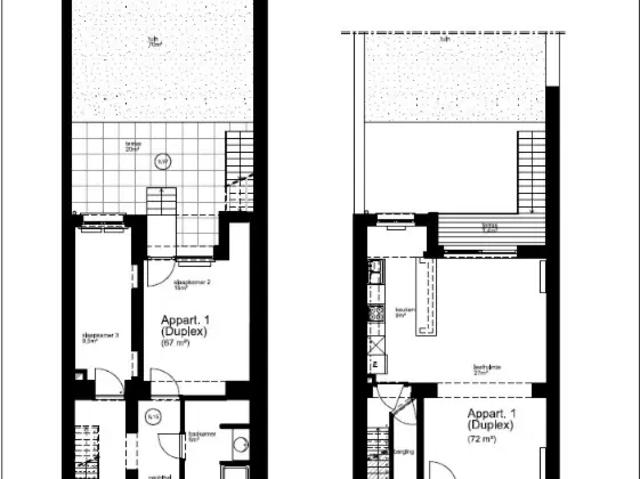 à louer Duplex Molenbeek Saint Jean Rotterdamstraat