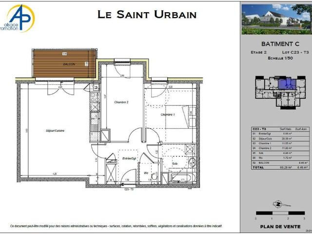 A LOUER F3 RECENT Saint Urbain