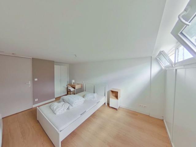 À louer: Grande chambre meublée dans appartement 7 pièces à Bègles, secteur Pont Simone Veil
