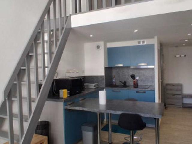 A LOUER Studio de 24m² meublé avec mezzanine Rue Rabelais LYON 3