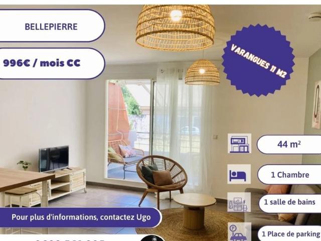 A LOUER T2 MEUBLE BELLEPIERRE