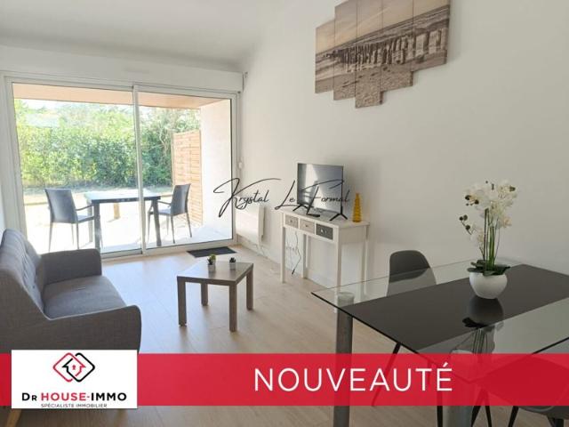 A LOUER T2 meublé REZ DE CHAUSSE TERRASSE PRIVATIVE PARKING