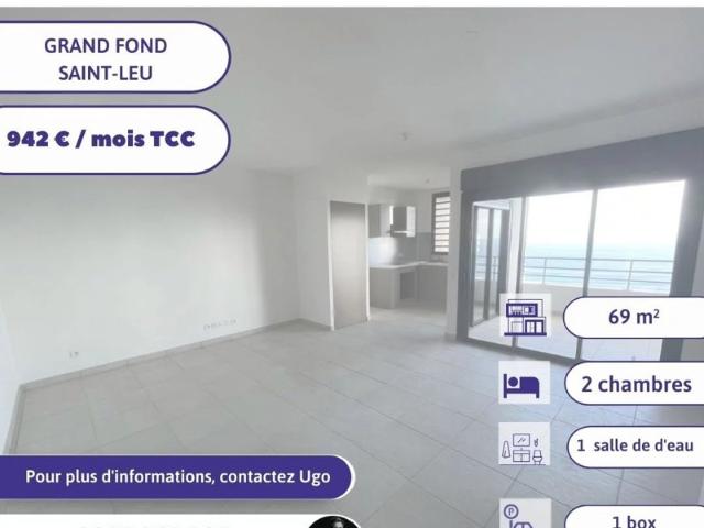 A LOUER T3 + Box Piton St Leu 980€
