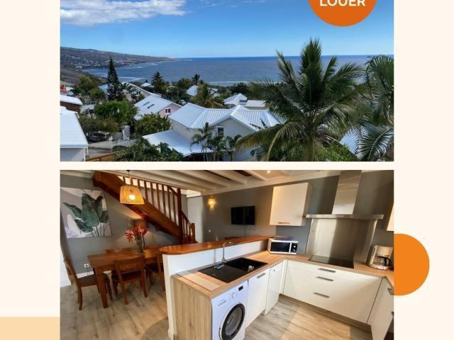 A LOUER T3 DUPLEX MEUBLE ST LEU VUE MER