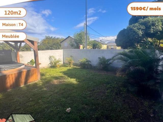 A LOUER VILLA T4 MEUBLEE RAVINE DES CABRIS