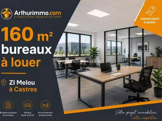 A louer 160 m² de bureau à Castres Zone Melou