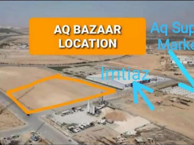 A.Q Bazar shops for sell ground floor Karachi Bahria Town Karachi ID 63507