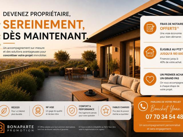 À Roissy en Brie: l’opportunité que beaucoup attendaient — T2 avec PTZ et frais de notaire offerts 2 pièces, 50 m²
