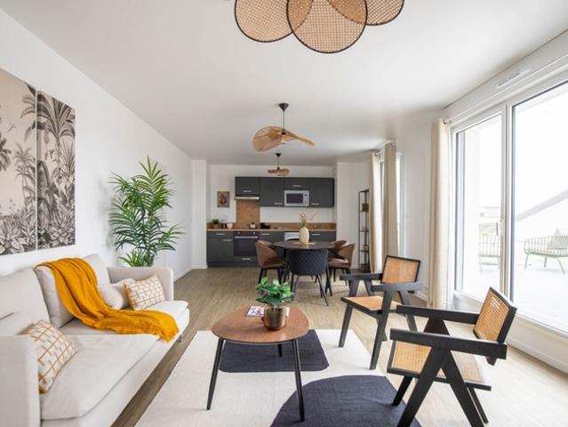 A Tours, emménagez dans un appartement de 4 ou 5 pièces bel espace extérieur, jusqu'à 64 m² de terrasse