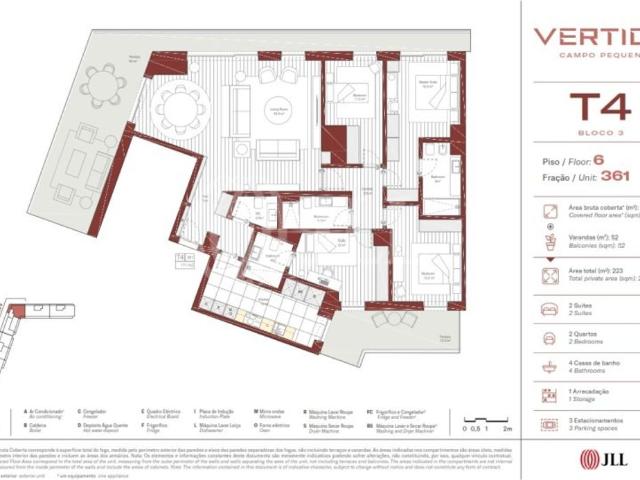 à venda Apartamento de alto padrão de 171 m2, Lisboa