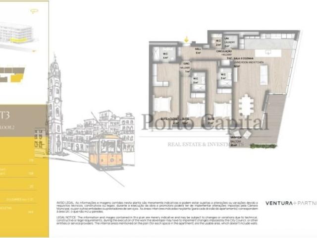 à venda Apartamento de alto padrão de 177 m2, Vila Nova de Gaia, Porto