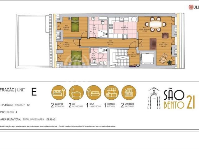 à venda Apartamento de alto padrão de 110 m2, Sao Bento Sao Paulo, Lisboa