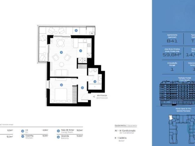 à venda Apartamento de luxo de 60 m2, Lisboa