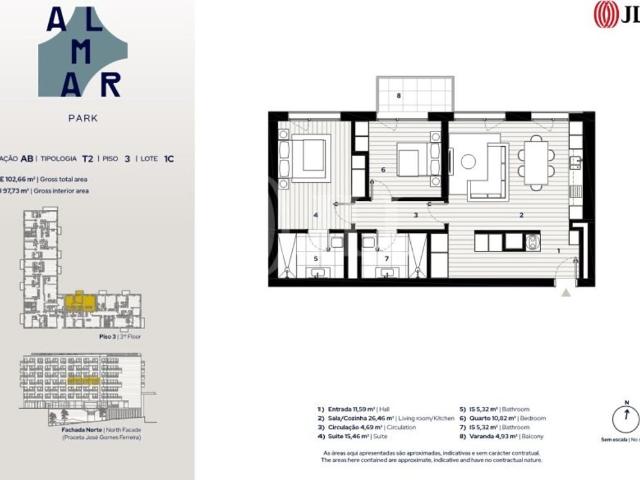 à venda Apartamento de luxo de 98 m2, Almada, Setúbal