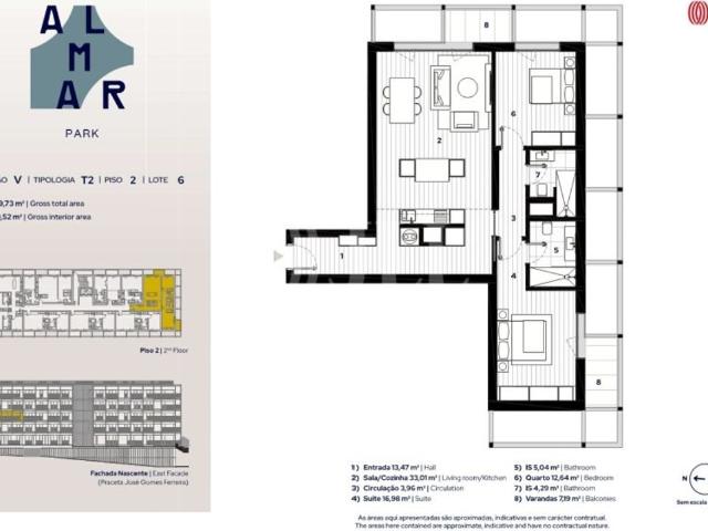 à venda Luxuoso apartamento de 111 m2, Almada, Portugal