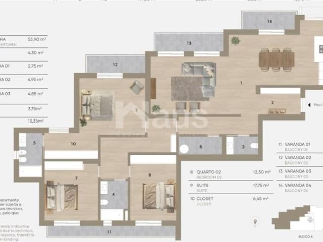 à venda Luxuoso apartamento de 143 m2, Montijo, Setúbal