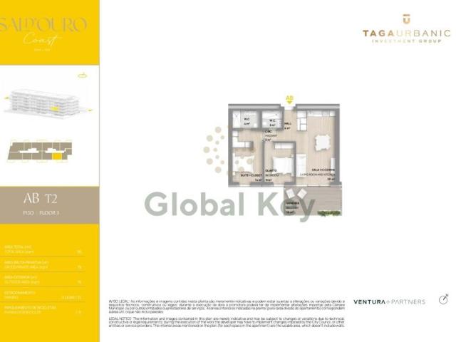 à venda Luxuoso apartamento de 79 m2, Vila Nova de Gaia, Porto