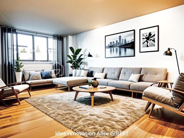 A vendre 3 pièces lumineux avec grand balcon et travaux à prévoir