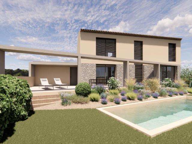 A vendre / terrain à bâtir viabilisé de 703m² / Rochefort du Gard / 139 900 €