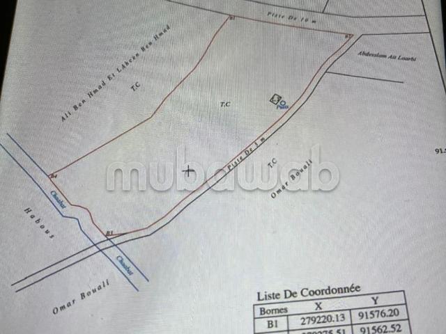 À vendre terrain clôturer
